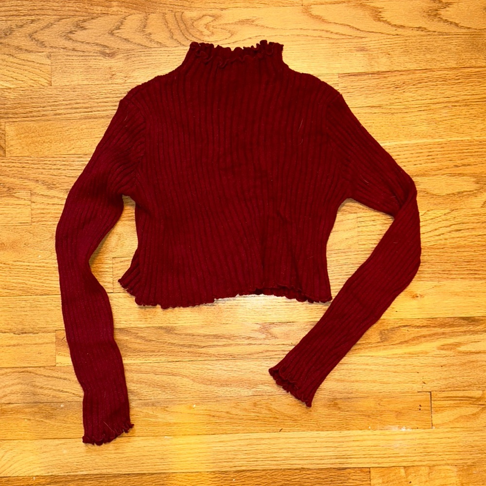 Maroon stretchy long sleeve